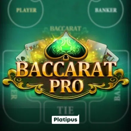Baccarat PRO slot visual from Platipus available on betico-canada.com