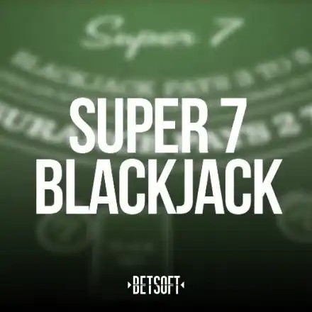 Super 7 Blackjack online game logo by Betsoft Gaming on betico-canada.com